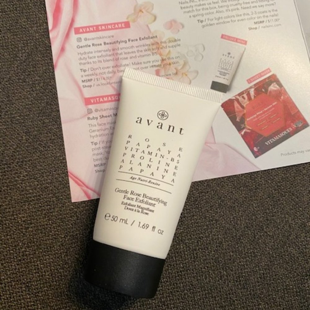 NEW AVANT GENTLE ROSE BEAUTIFYING FACE EXFOLIANT